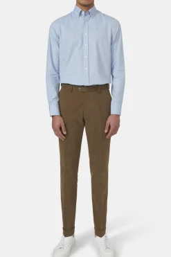 Slim Fit Brushed Wool Trousers