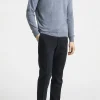 Slim Fit Brushed Wool Trousers