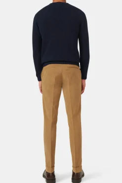 Slim Fit Brushed Wool Trousers