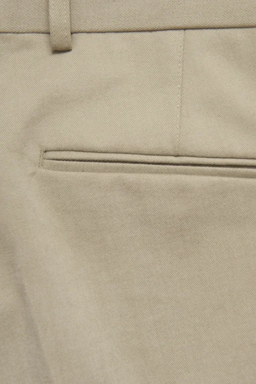 Slim Fit Brushed Wool Trousers