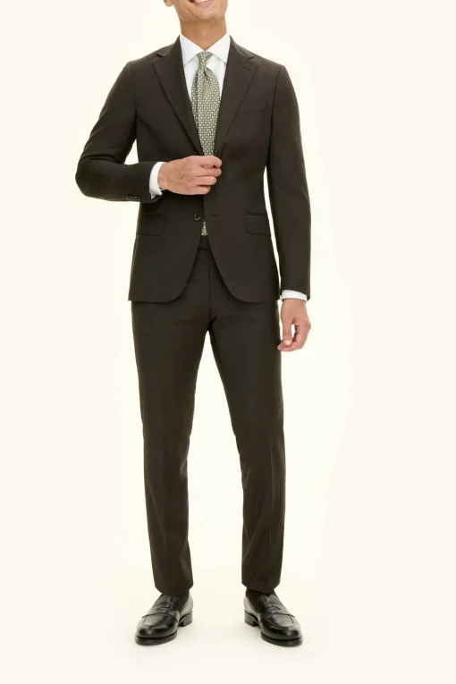 Slim Fit Microstructure Blazer