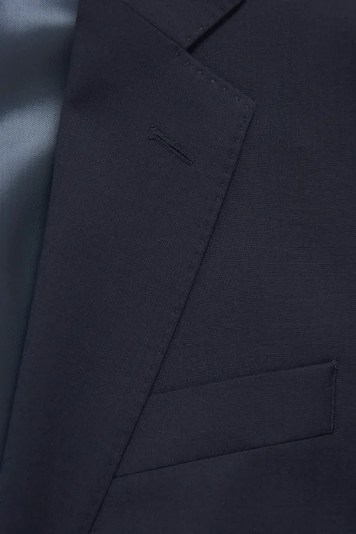 Slim Fit Microstructure Blazer