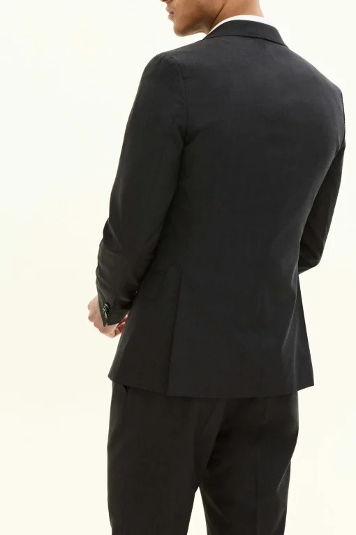 Slim Fit Microstructure Blazer