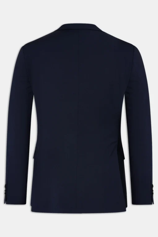 Slim Fit Microstructure Blazer