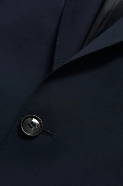 Slim Fit Microstructure Blazer