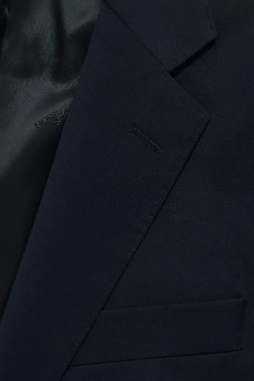 Slim Fit Microstructure Blazer