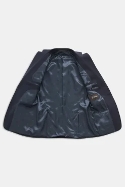 Slim Fit Microstructure Blazer