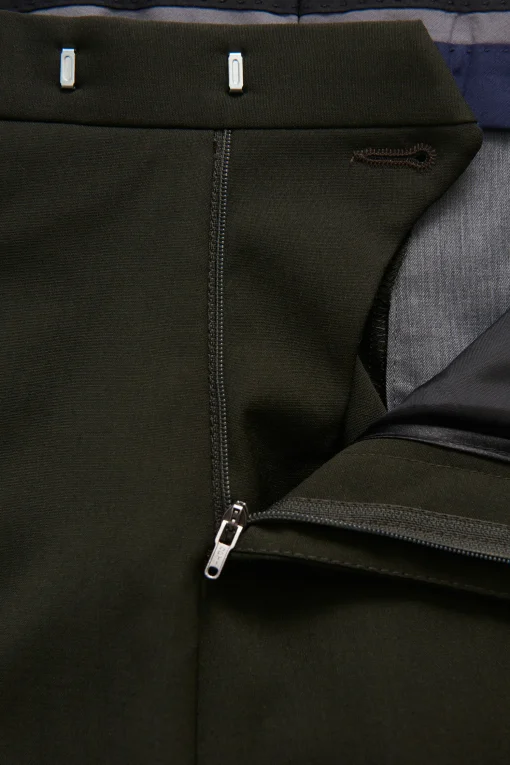Slim Fit Microstructure Trousers