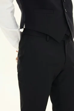 Slim Fit Microstructure Trousers