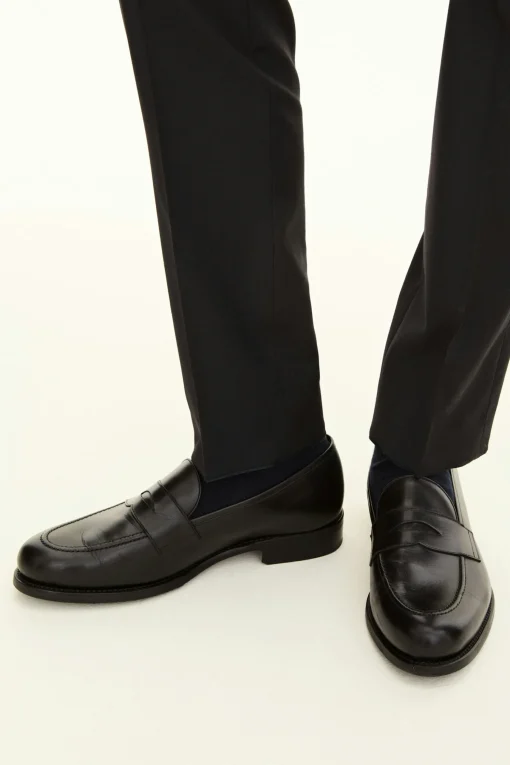 Slim Fit Microstructure Trousers