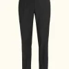 Slim Fit Plain Weave Wool Stretch Trousers