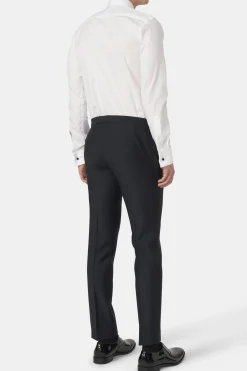 Slim Fit Tuxedo Microstructure Trousers
