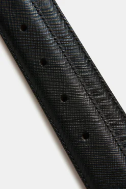 Square Buckle Saffiano Belt