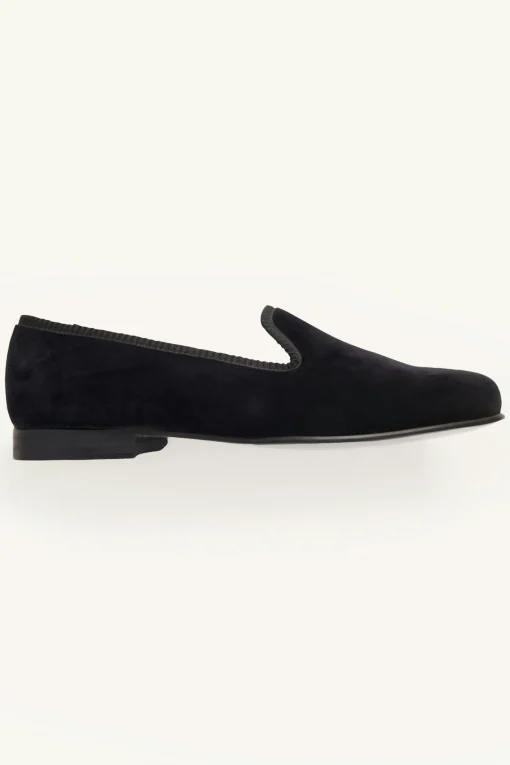 Tuxedo Velvet Slippers
