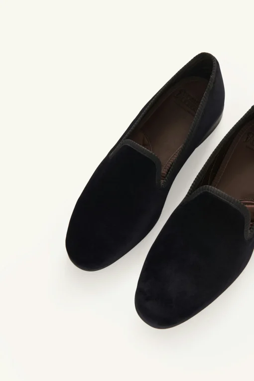 Tuxedo Velvet Slippers