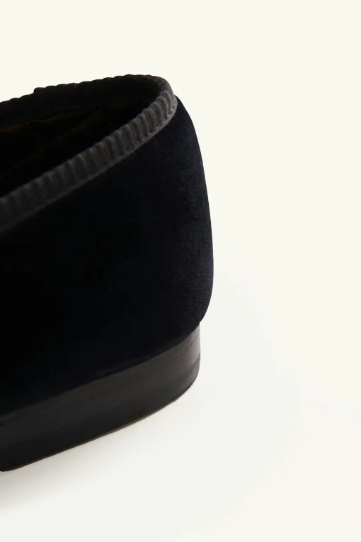Tuxedo Velvet Slippers